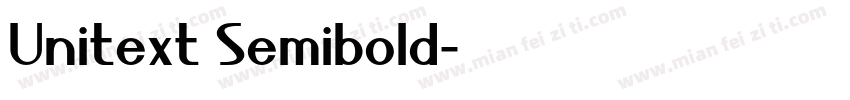 Unitext Semibold字体转换